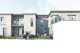 Rendering di progetto del fronte verso la collina