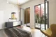 Rendering camera con vista patio privato